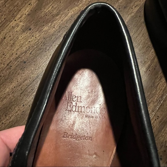 Allen Edmonds Men’s Bridgerton Tassel Loafer Kiltie Black Leather 10 - Picture 7 of 14